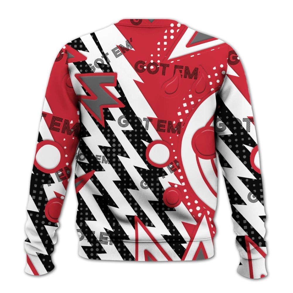 Sweatshirt To Match Bunny 2025 8s - Retro Vintage 90s All Over Print