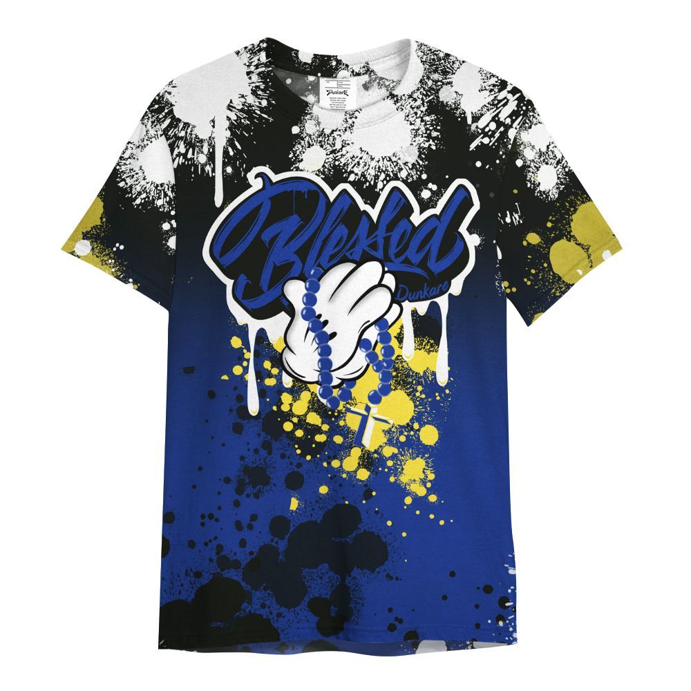 Shirt To Match Laney 14s - God Blessed Ink Drip All Over Print