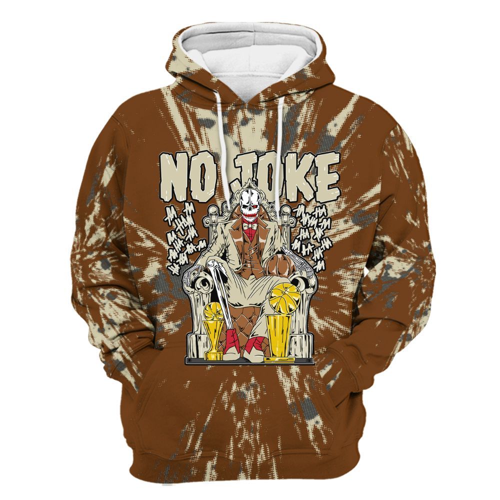 Hoodie To Match Archaeo Brown 5s - Ain't Joke Skeleton Luxury All Over Print