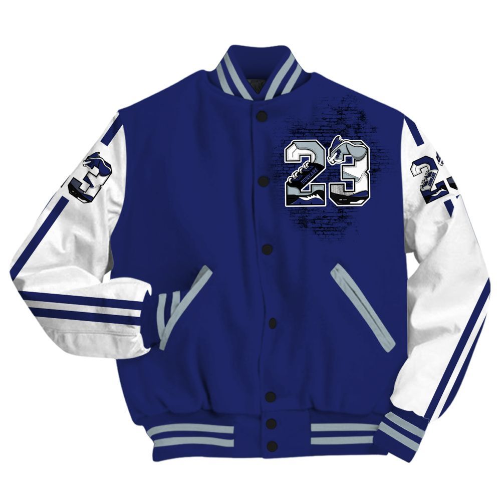 Varsity Jacket To Match Midnight Navy 11s - Custom Name Number 23 5s All Over Print