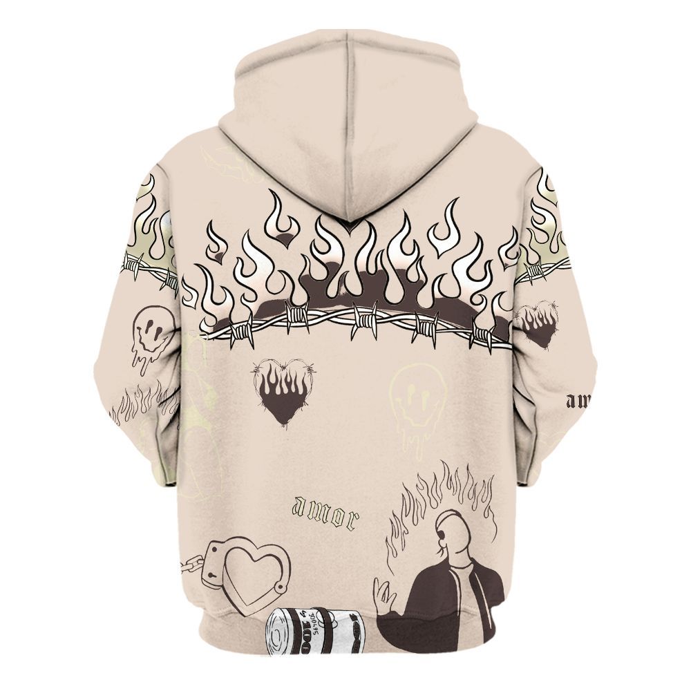 Hoodie To Match A Ma Maniere X Fossil Stone 4s - Snake Trust No One All Over Print