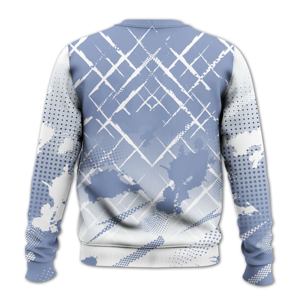 Sweatshirt To Match Blue Grey 13s - Halftone Stand Business Dripping All Over Print