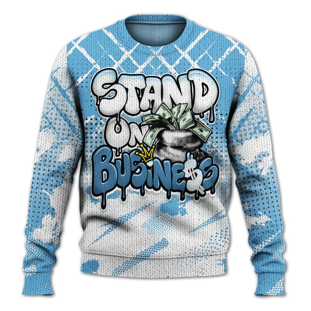 Knitted Sweater To Match Melo 12s - Halftone Stand Business Dripping