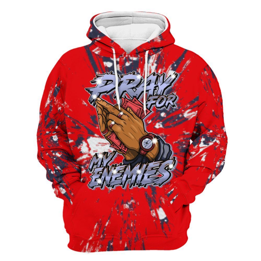 Hoodie To Match Low OG Howard Bison 1s - Prayed For Enemies Graphic Luxury All Over Print