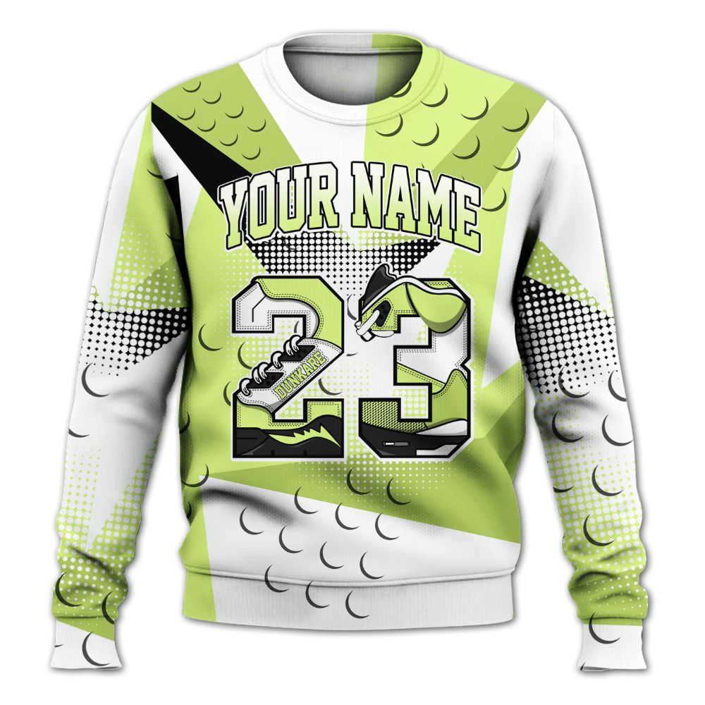 Sweatshirt To Match Air Max SNDR Volt - Poly Custom Name Number 23 5s All Over Print