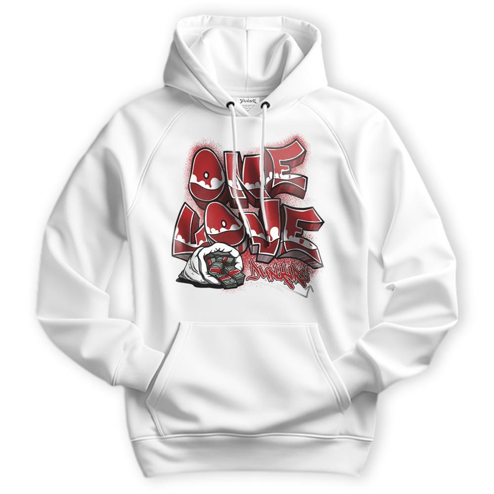 Sweatshirt To Match Red Taxi 12s Hoodie - One Love Graffiti 2 Unisex