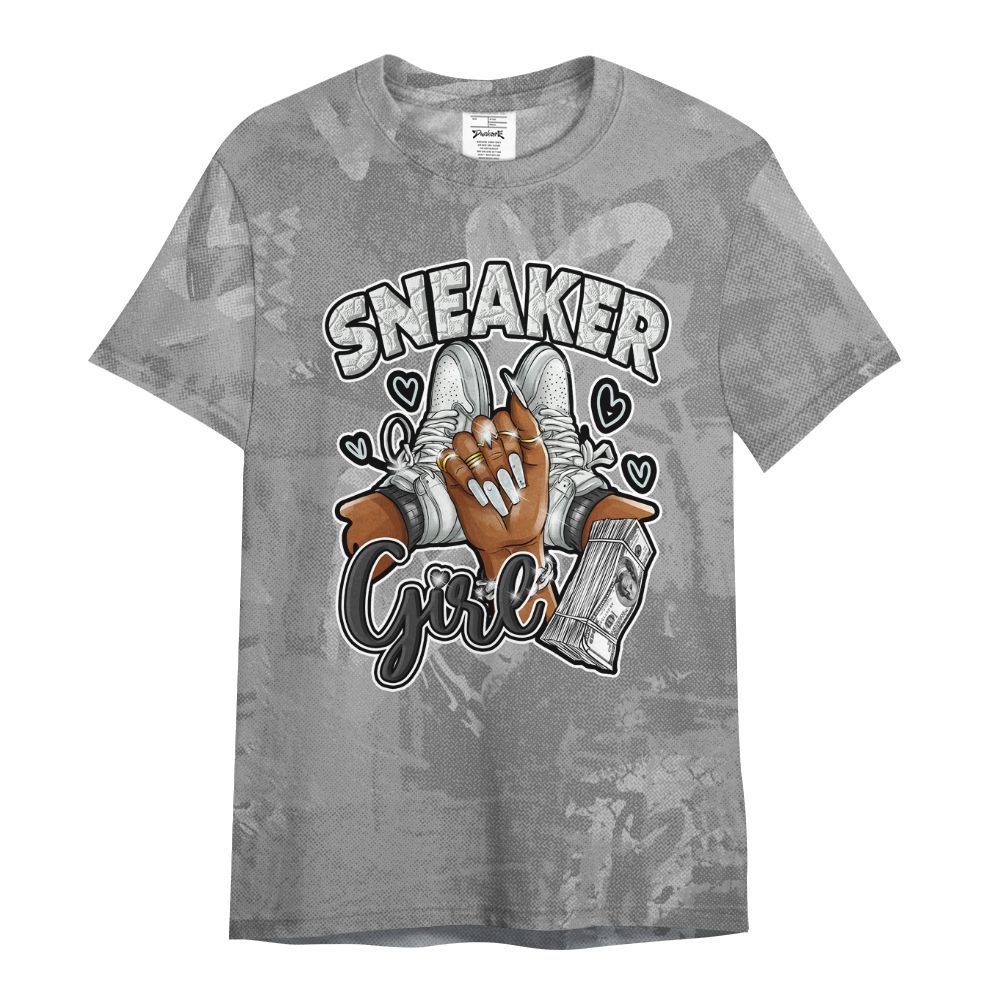 Shirt To Match Black Wolf Grey 12s - Sneakerz Girlz Heart Grunge All Over Print