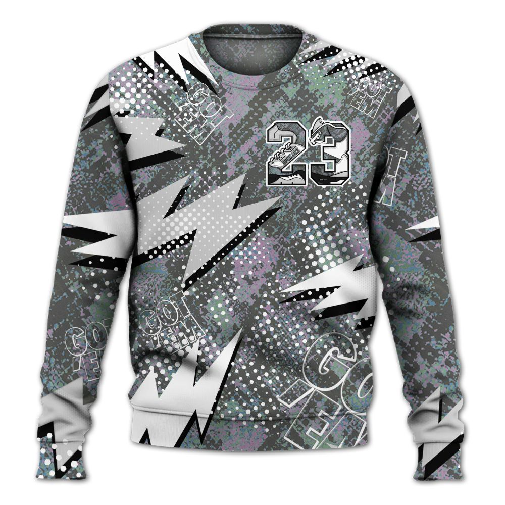 Sweatshirt To Match Low CNY Year Of The Snake 11s - Custom Name Number 23 5s All Over Print