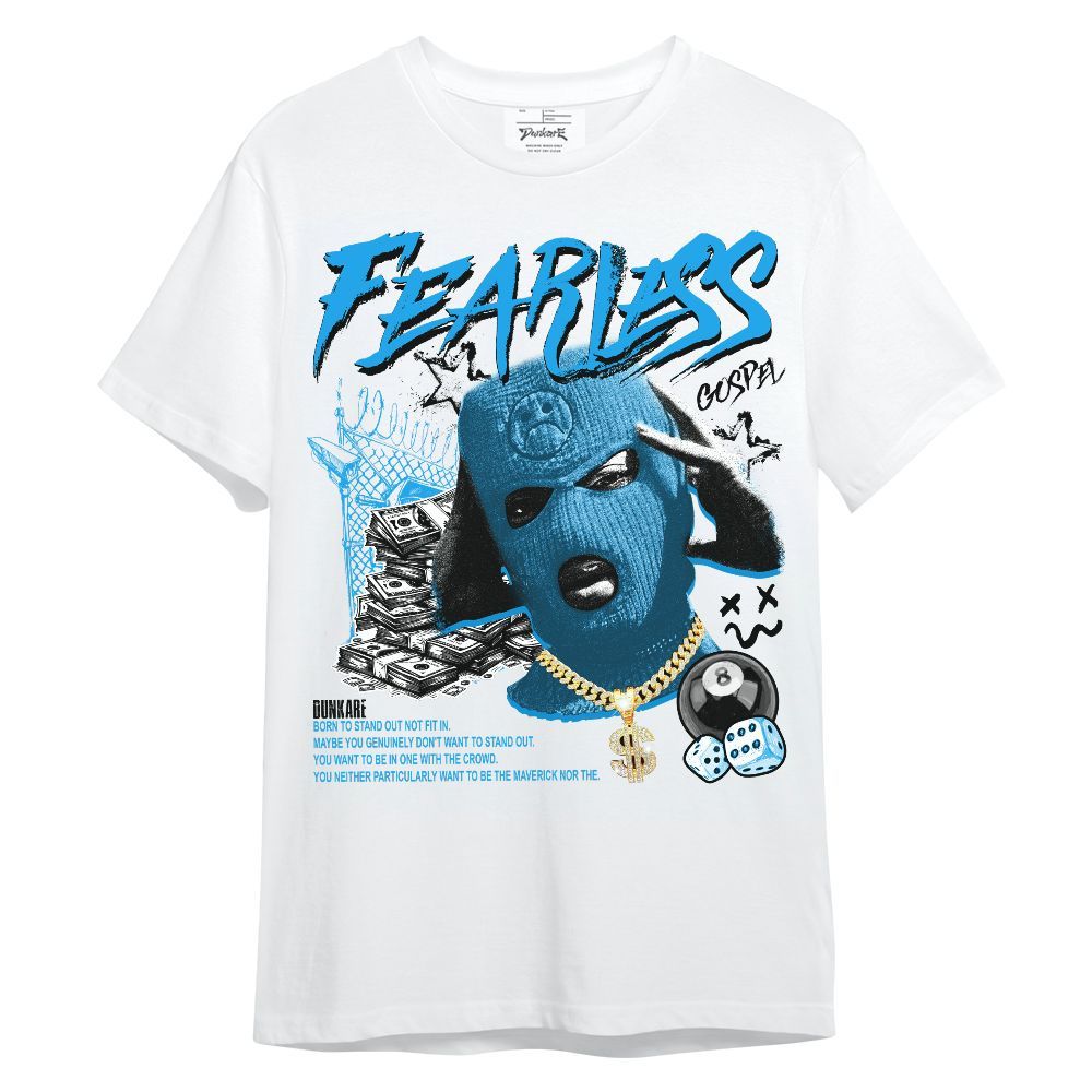 Shirt To Match Black University Blue 2022 13s - Fearless Gospel Streetwear Money Unisex Shirt
