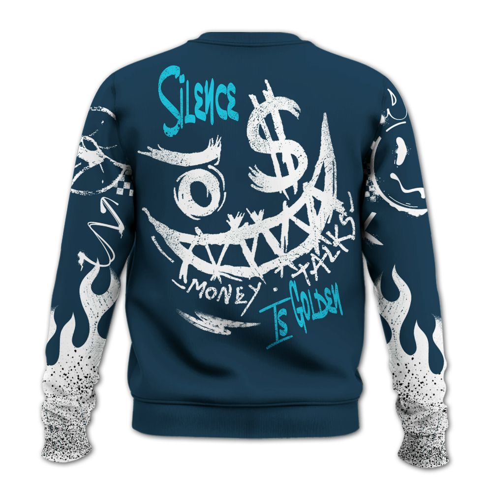 Sweatshirt To Match Air Navy Baltic Blue - Mouth Burning Street Style All Over Print