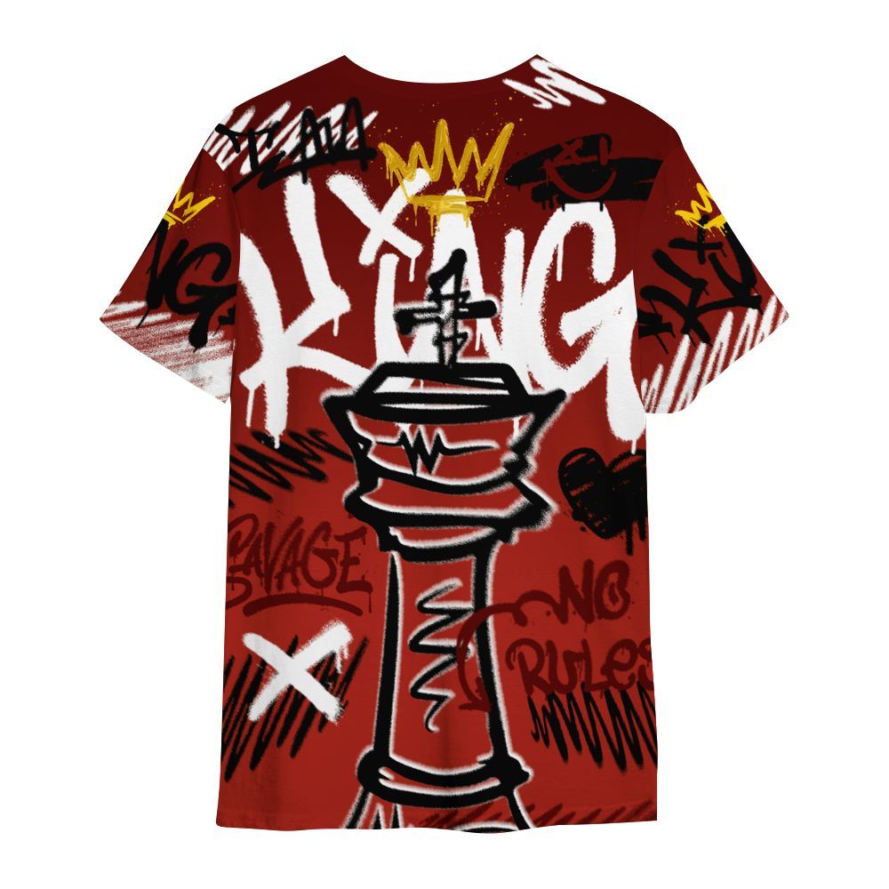 Shirt To Match SP Firewood Orange 4s - Street King Chess Streetwear All Over Print