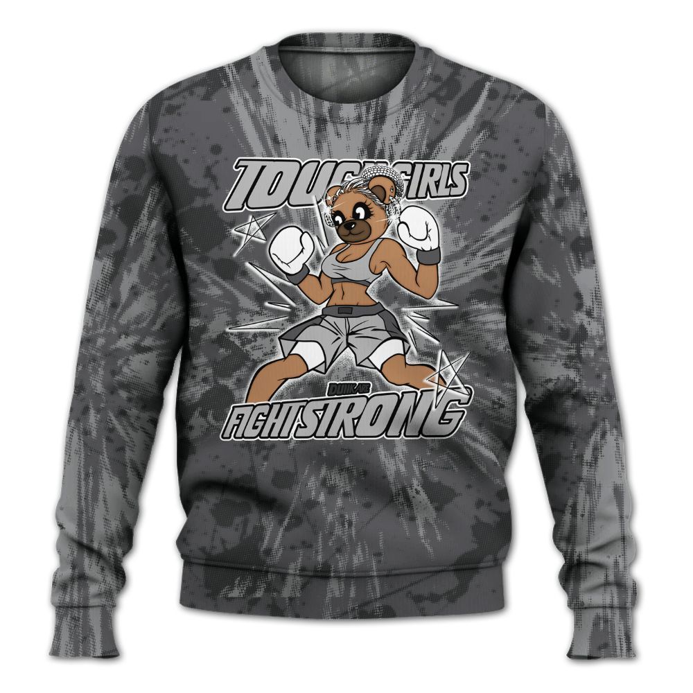 Sweatshirt To Match White Thunder 4s - Gritty Girls Bear Luxury All Over Print