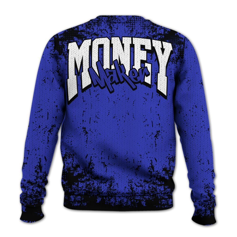 Knitted Sweater To Match Retro Black Concord 12s - Move In Silence Money Street Retro