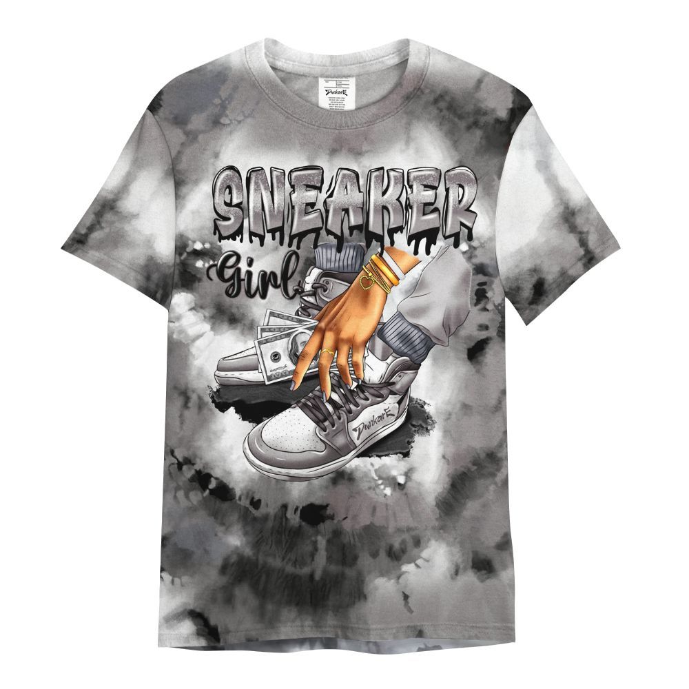 Shirt To Match Cool Grey 11s - SNEAKER Girl Money Drip Tie Dye All Over Print