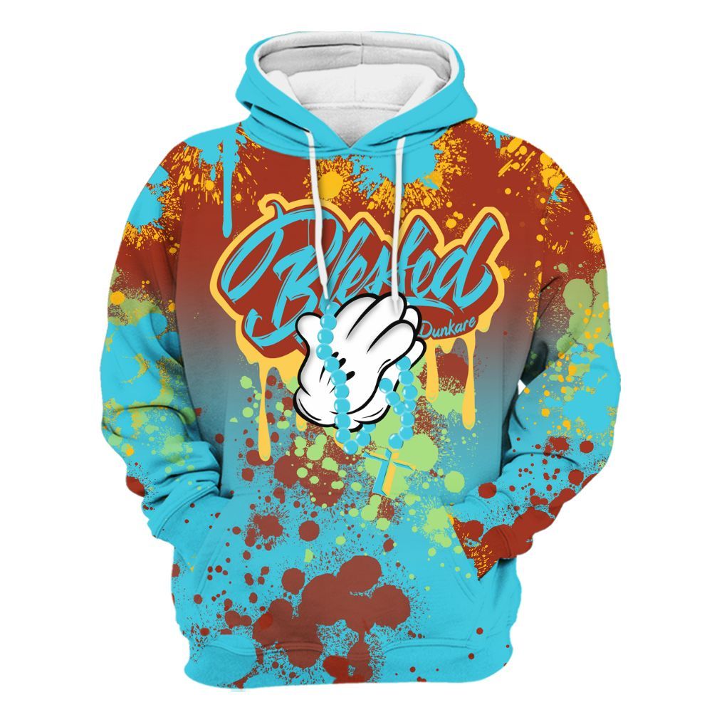Hoodie To Match SB Dunk Di'Orr Greenwood - God Blessed Ink Drip All Over Print