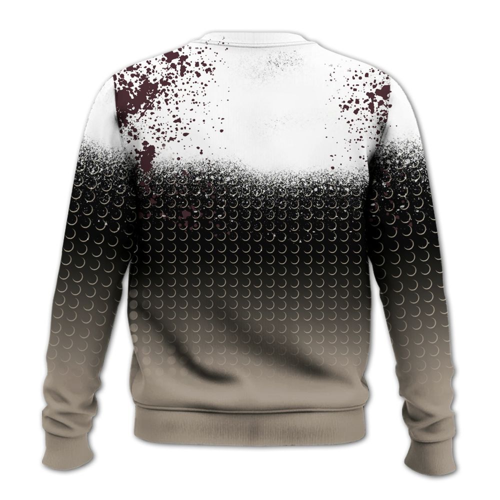 Sweatshirt To Match AMM Retro Phantom 4s - Halftone Time Is Money All Over Print