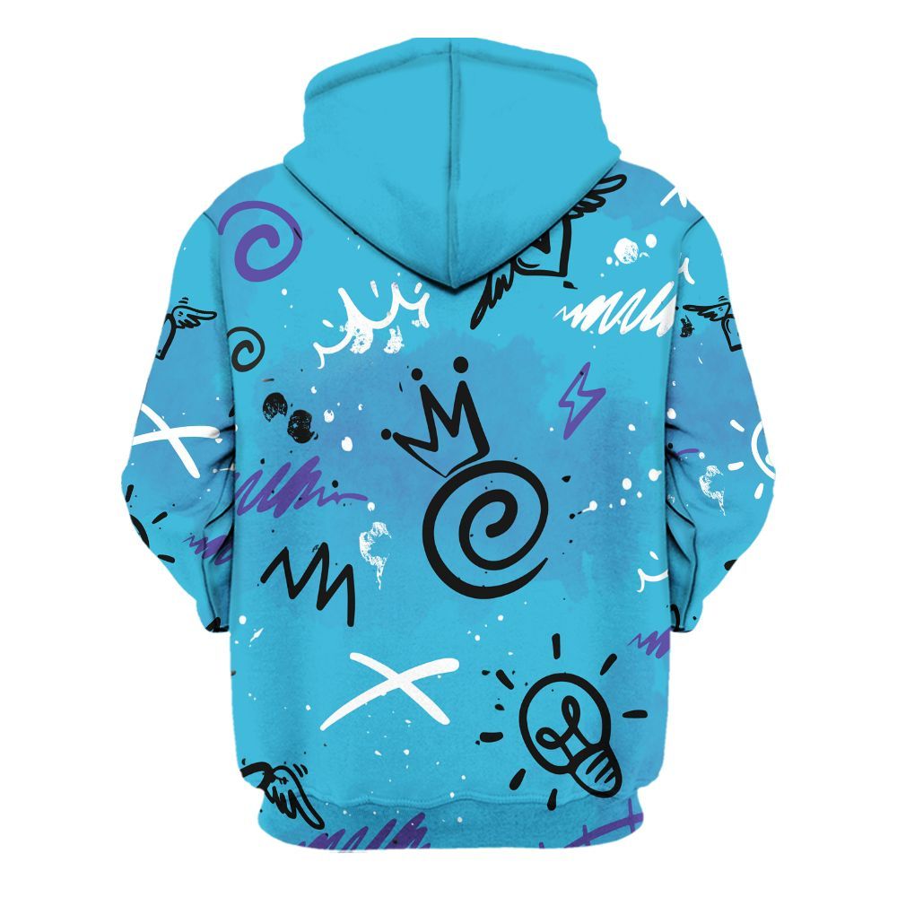 Hoodie To Match Retro Aqua 6s - Drip Been Di2ferent All Over Print