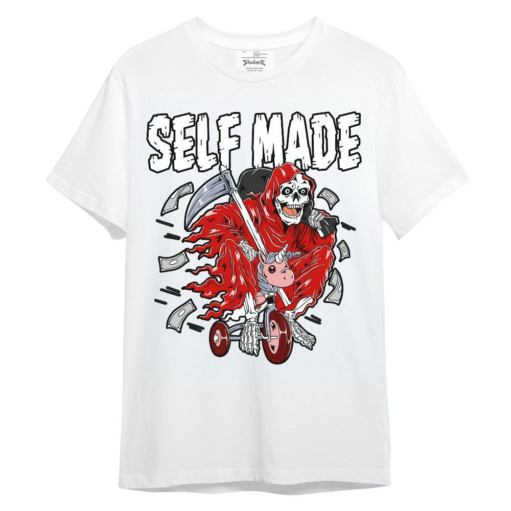 Shirt To Match Fire Red 6s - Self Make Skeleton Unisex Shirt