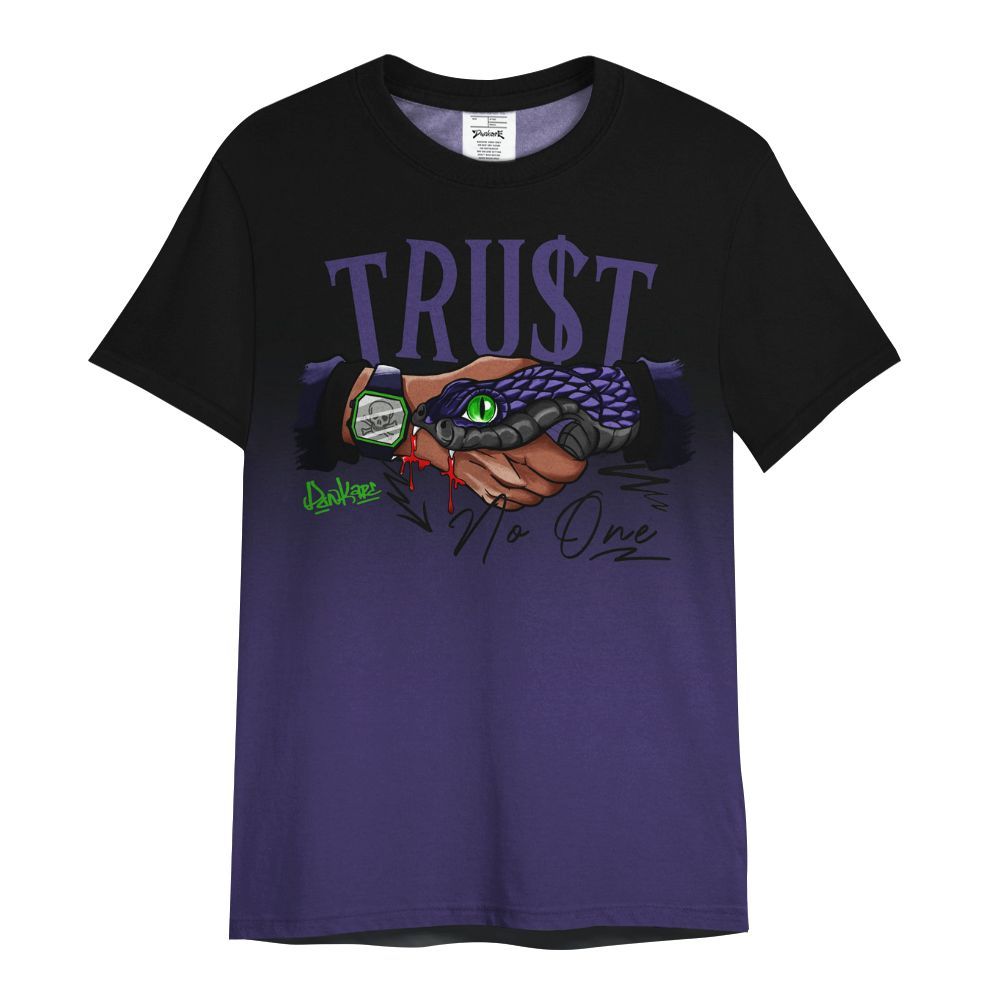 Shirt To Match Retro Court Purple 13s - Snake Trust No One Drip All Over Print