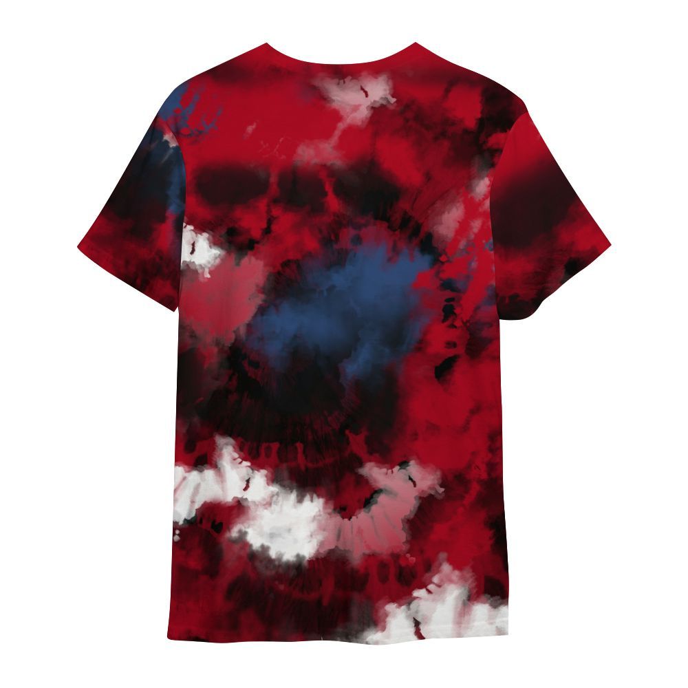 Shirt To Match Air Griffey Max Black Red Navy Blue 1s - God Blessed Tie Dye All Over Print