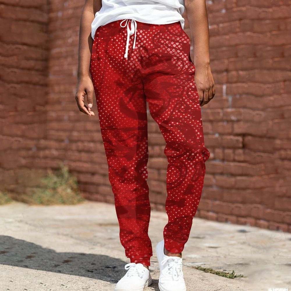Sweatpant To Match Red Taxi 12s - Avant Garde Graphic All Over Print