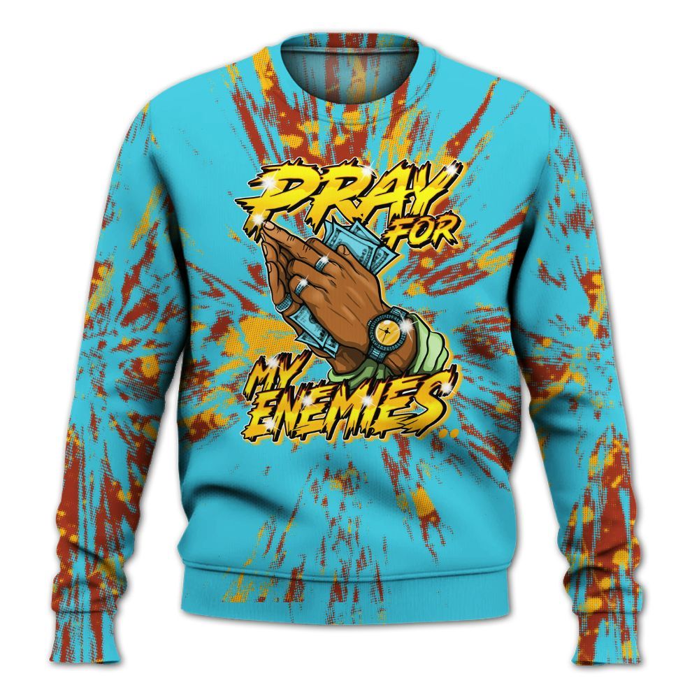 Sweatshirt To Match SB Dunk Di'Orr Greenwood - Prayed For Enemies Graphic Luxury All Over Print