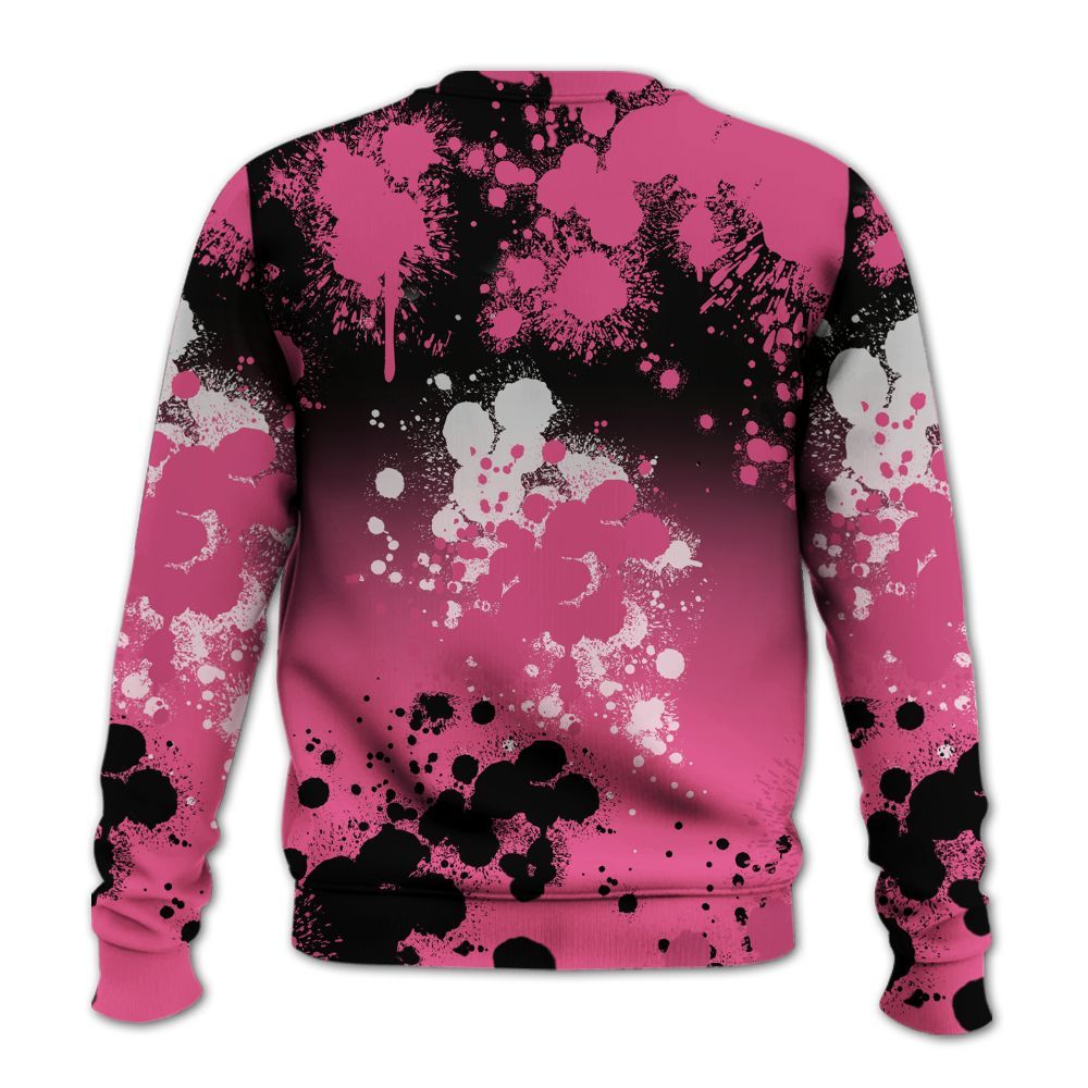 Sweatshirt To Match Air Max SNDR Hyper Pink - God Blessed Ink Drip All Over Print