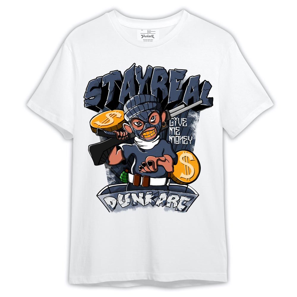 Shirt To Match Low Diffused Blue 11s - Stay Real Shirt Outfit 1005 LGH