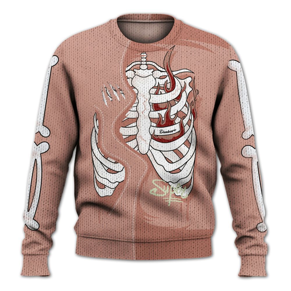 Knitted Sweater To Match Valentines Day 3s - It's The Kick For Me