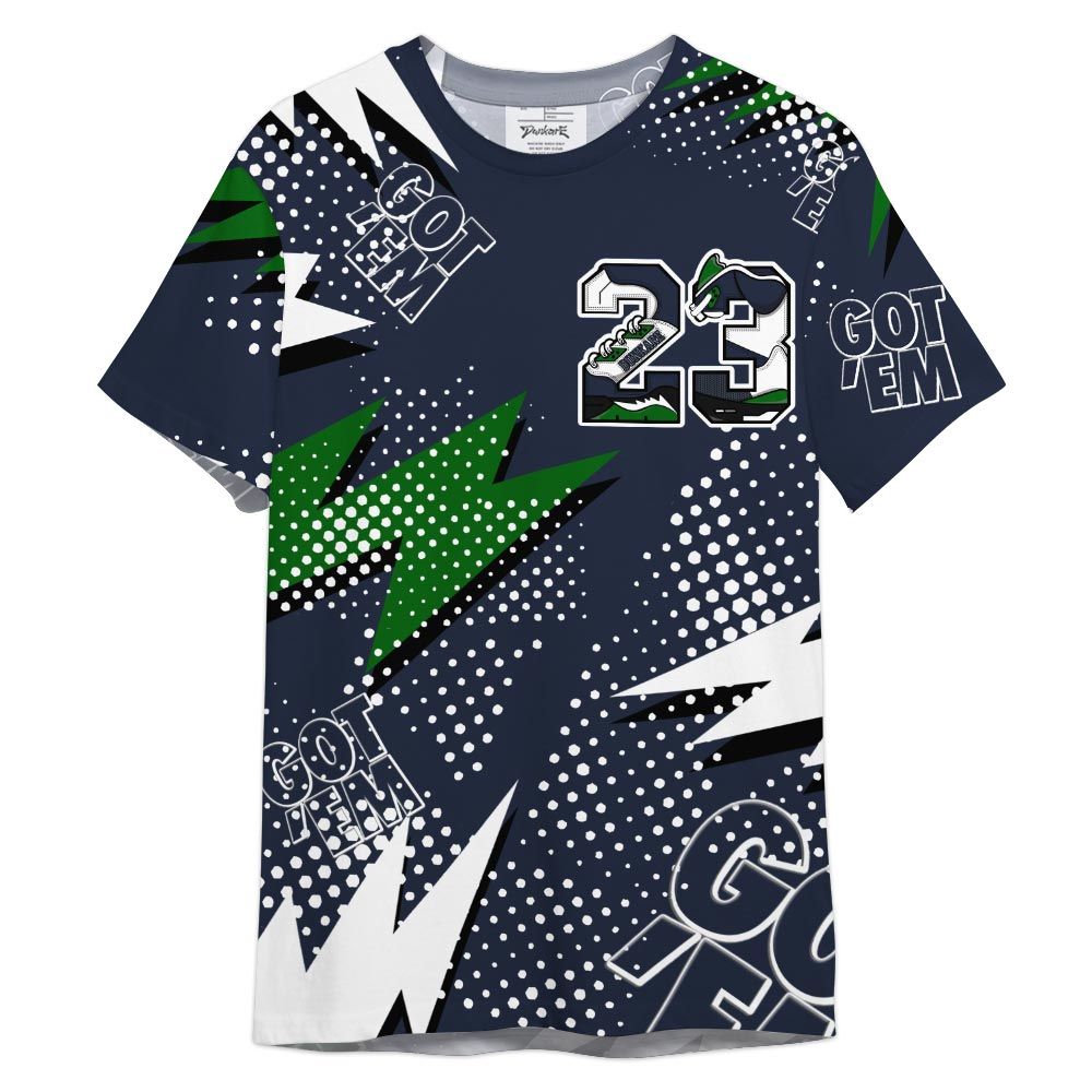 Shirt To Match Midnight Navy 13s - Custom Name Number 23 5s Shirt Outfit 1405 HDT