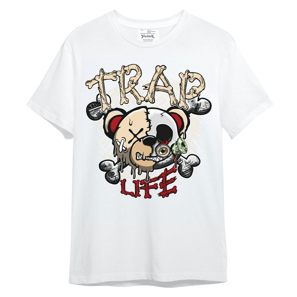 Shirt To Match Dunk Low Strawberry Waffle - Trap Bear Skull Unisex Shirt