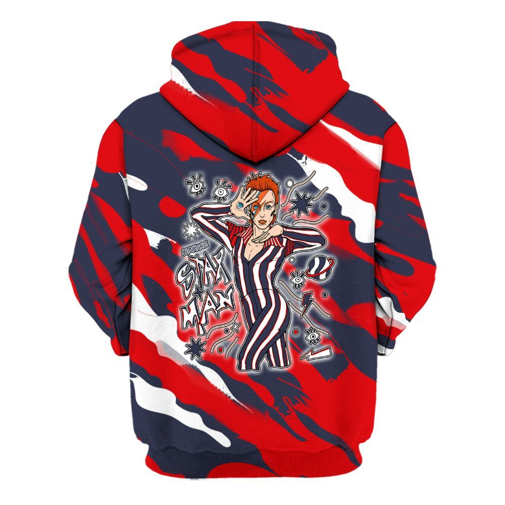 Hoodie To Match Low OG Howard University 1s - Starmans Graphics Colored All Over Print