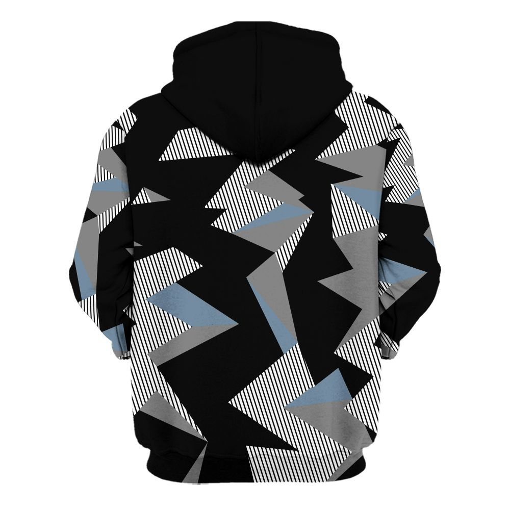 Hoodie To Match Black Chrome 6s - Geometric Camouflage Pattern All Over Print