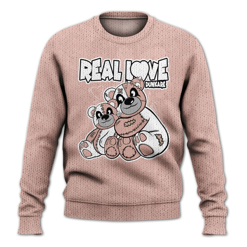 Knitted Sweater To Match Dunk Low Pink Velvet - Sincere Fondness Bear