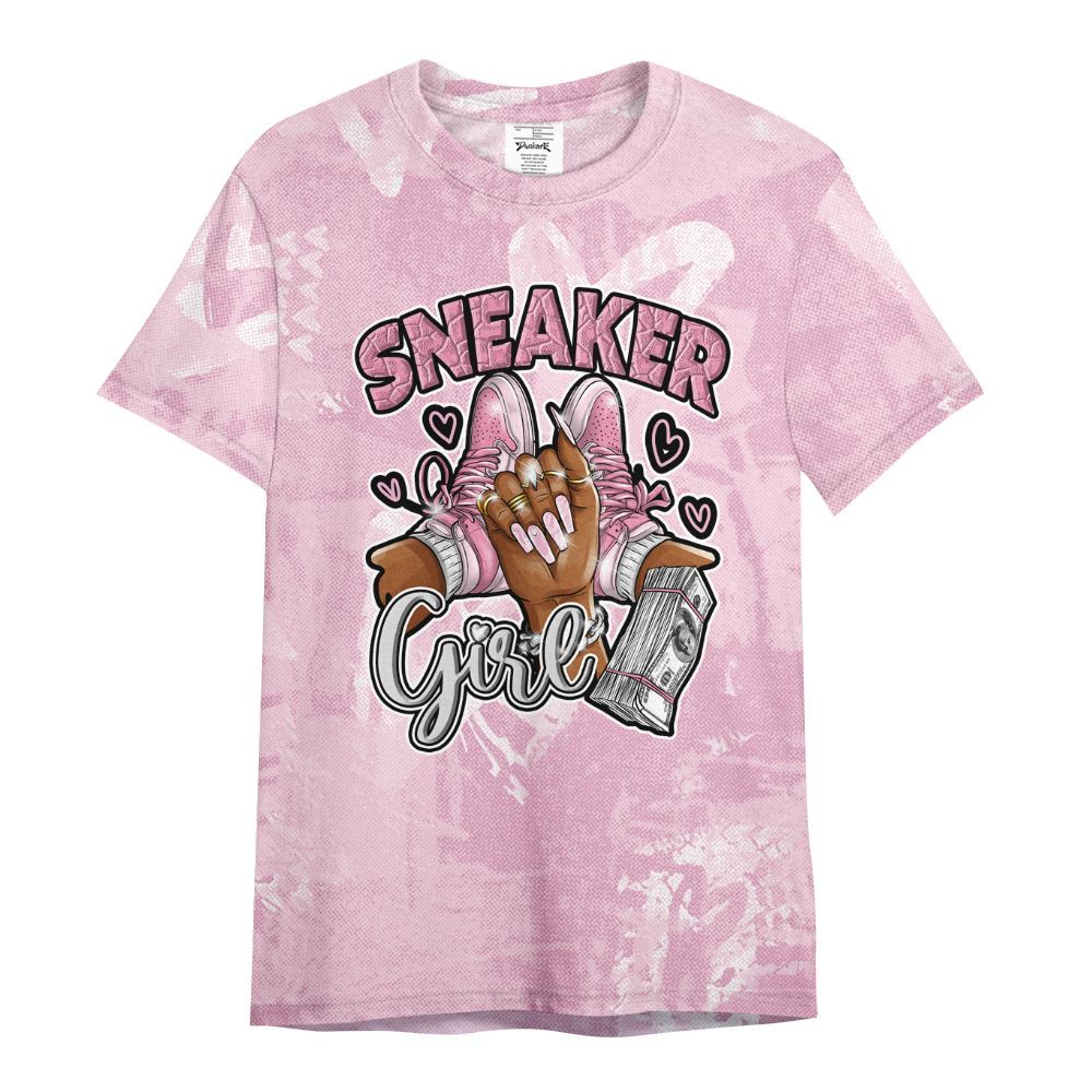 Shirt To Match Orchid 4s - Sneakerz Girlz Heart Grunge All Over Print