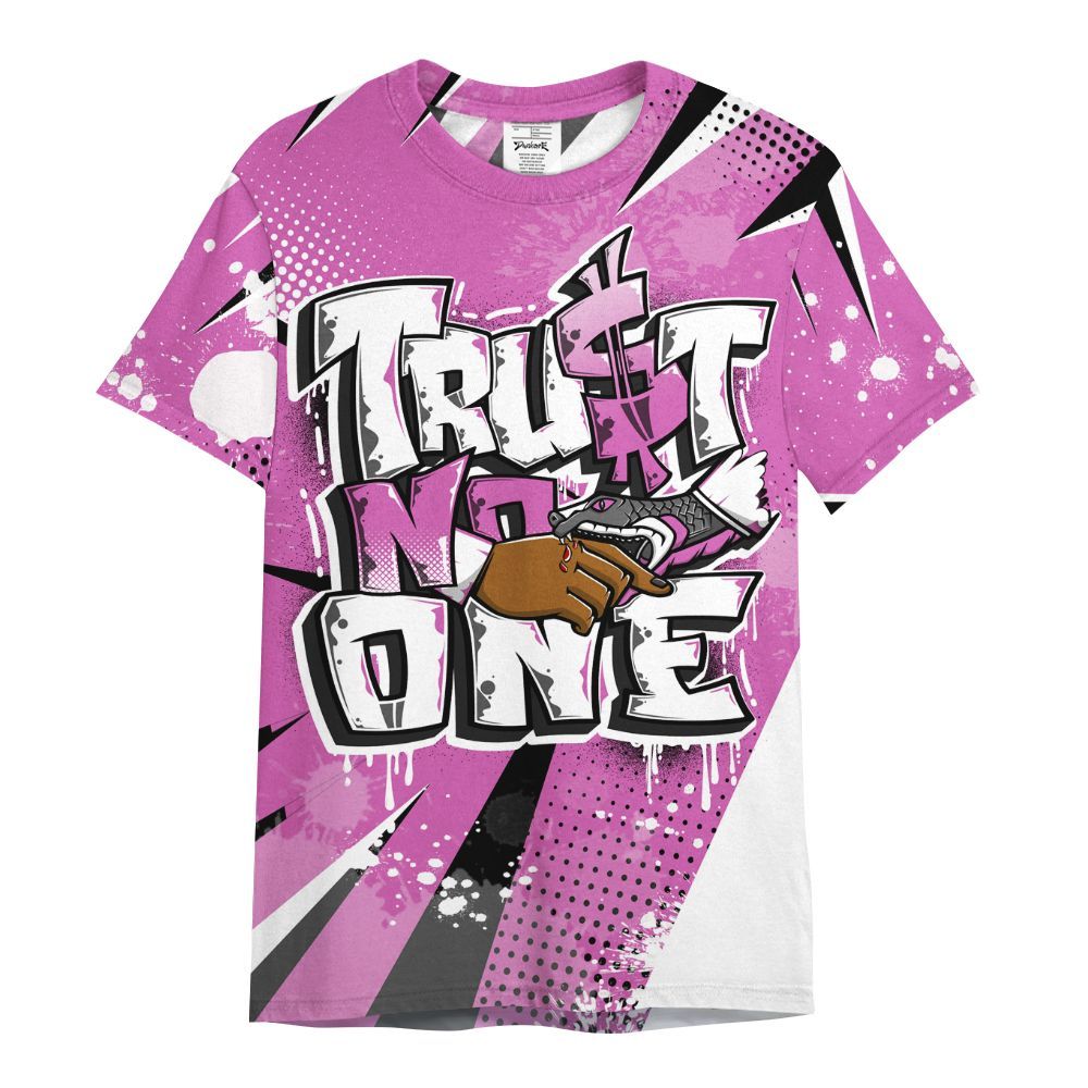 Shirt To Match Hyper Violet 4s - Poly Trust No One Dripping All Over Print