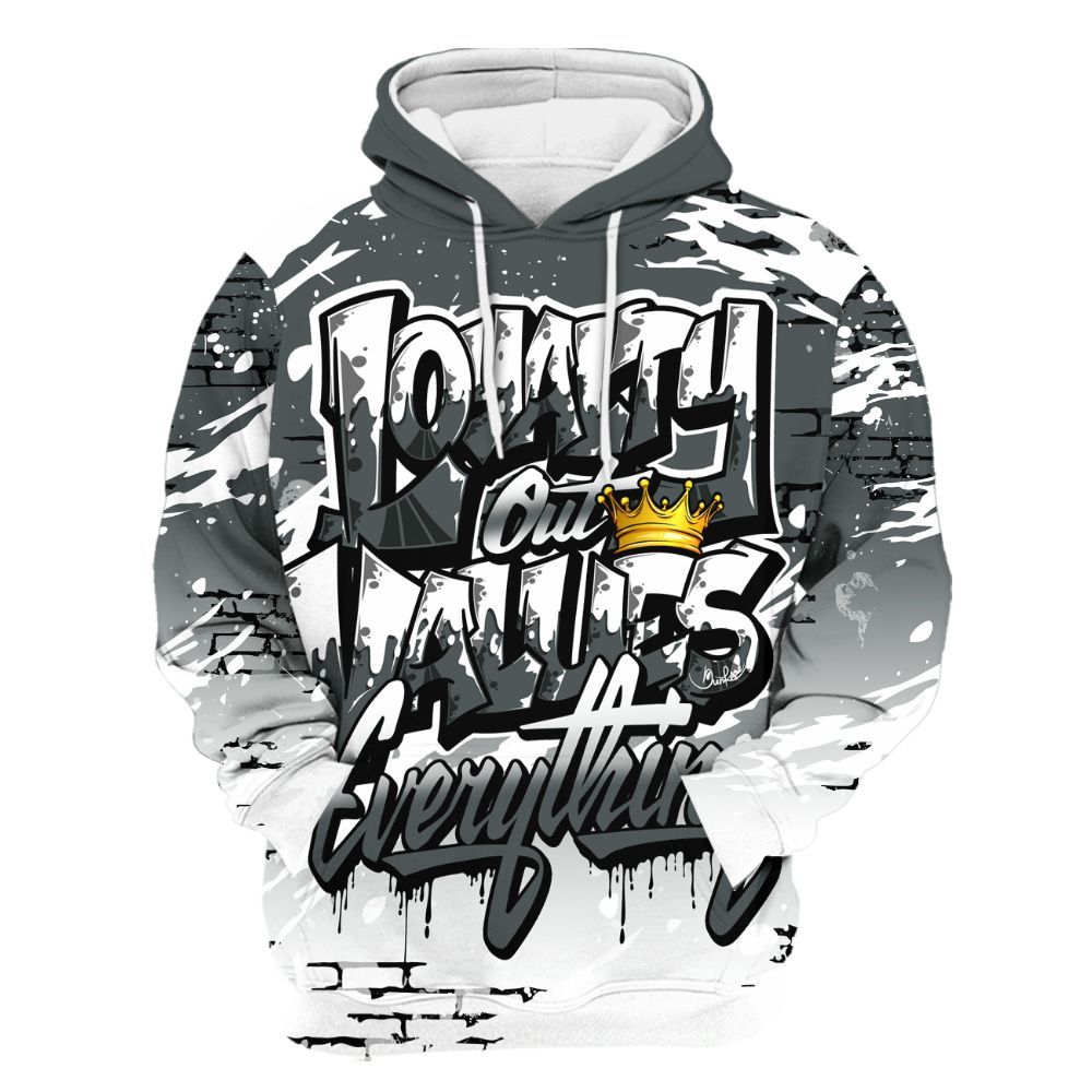 Hoodie To Match Black RM Nigel Sylvester 4s - Values Of Loyalty Drip All Over Print