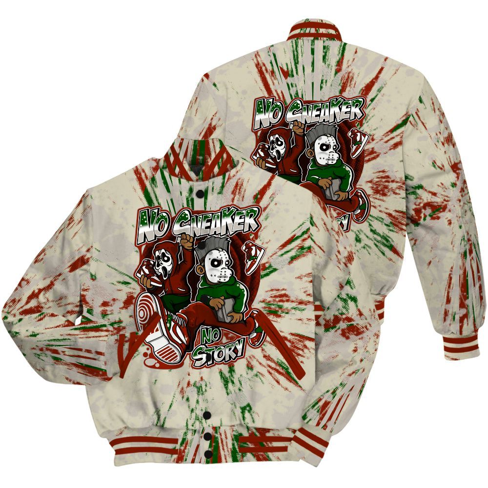 Varsity Jacket To Match El Grito 5s Shirt - Sneakers Make Story Graphic Luxury All Over Print