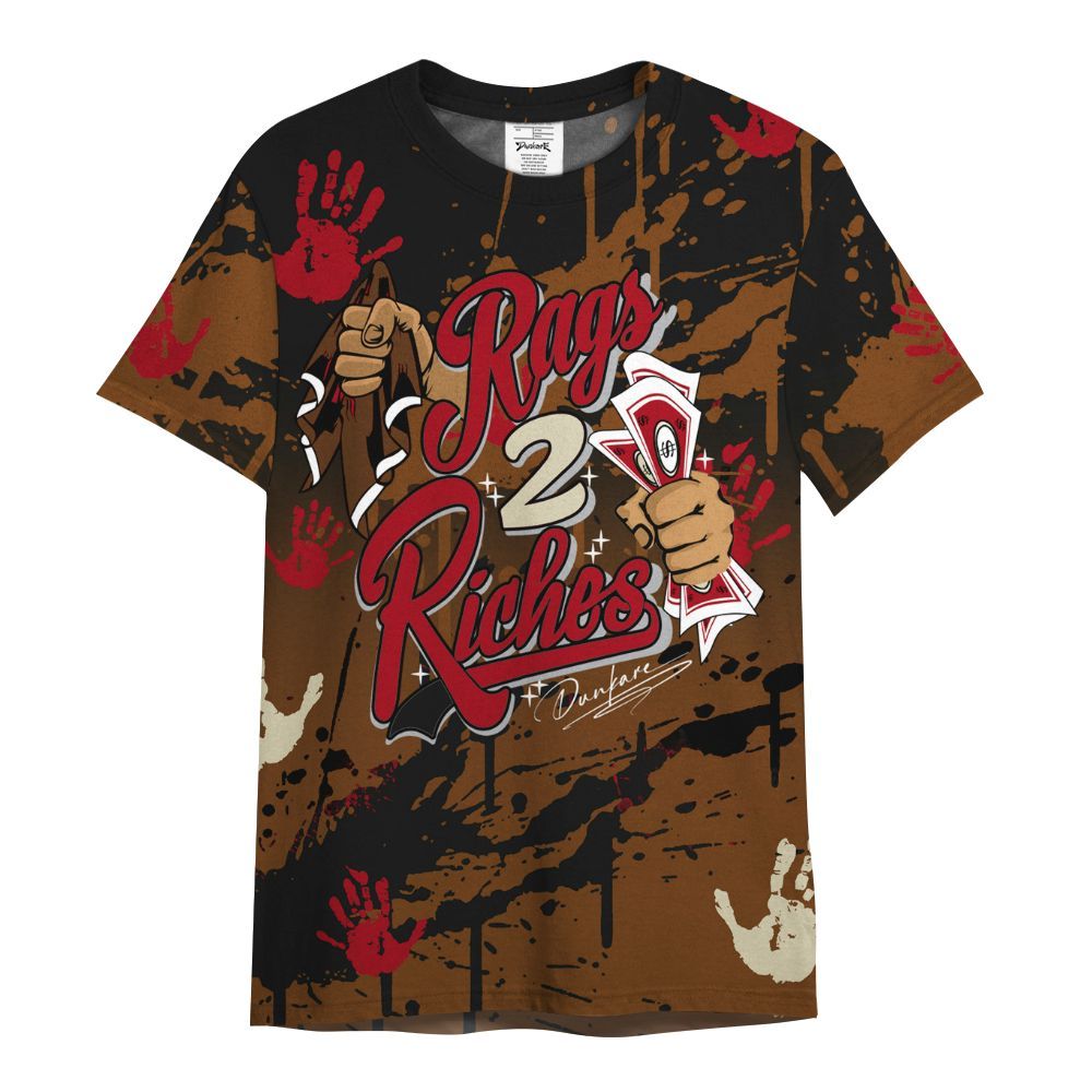 Shirt To Match Archaeo Brown 5s - Rag 2 Riches All Over Print