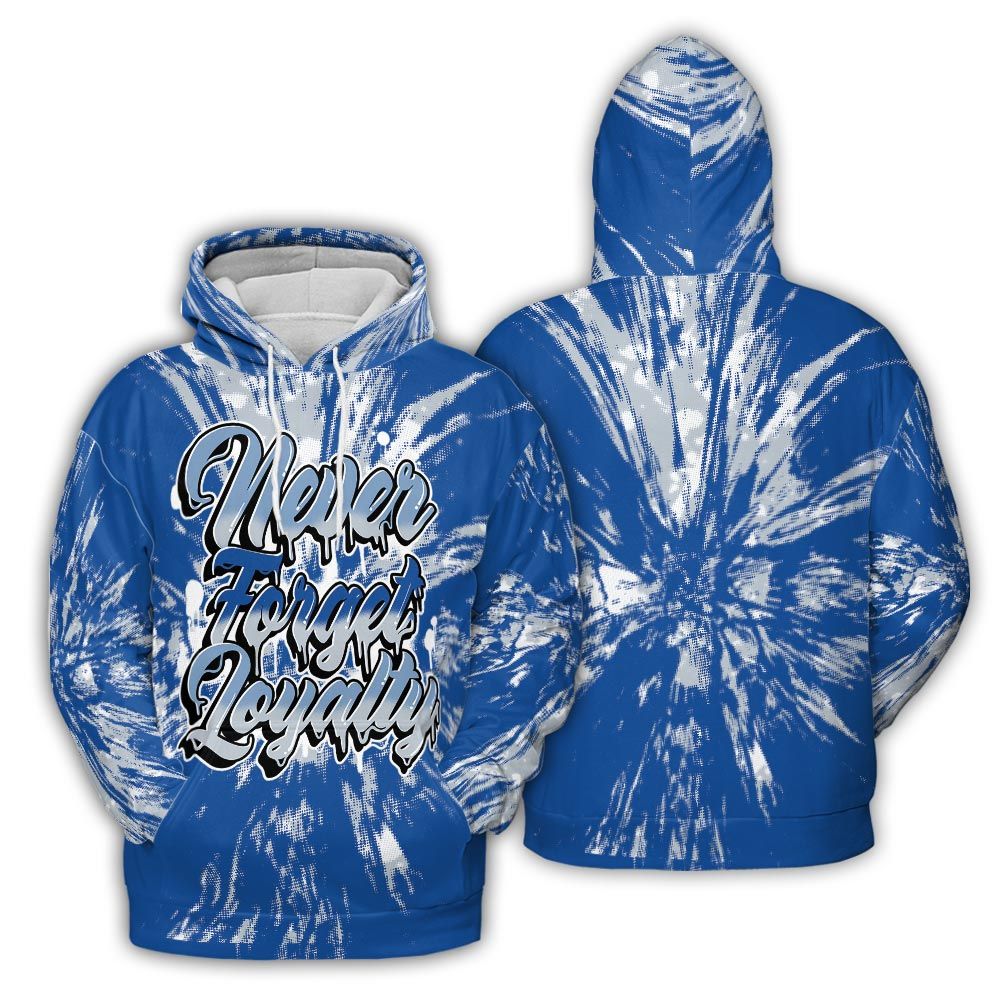 Hoodie To Match Low Space Royal 11s Hoodie - Never Forget Loyalties Graphic Hiding Hoodie Unisex