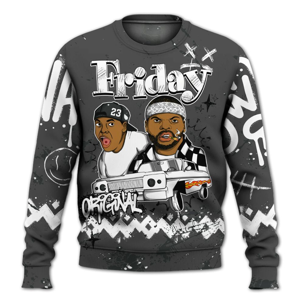 Sweatshirt To Match Fear 4s - Friday Sneaker Crayon All Over Print