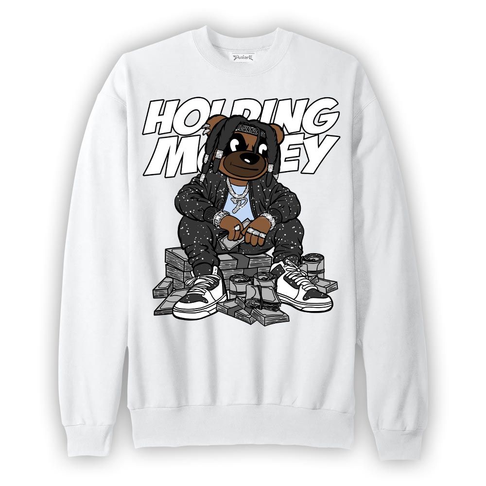 Sweatshirt To match Reverse Black White 6s Sweatshirt - Possessing Moneys Bear Graphic