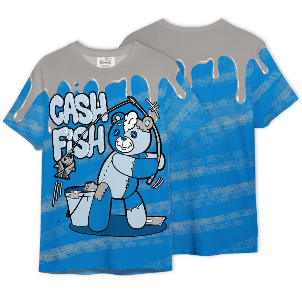 Shirt To Match Industrial Blue 4s - Moneys Fish Hugz Graphics Shirt Unisex