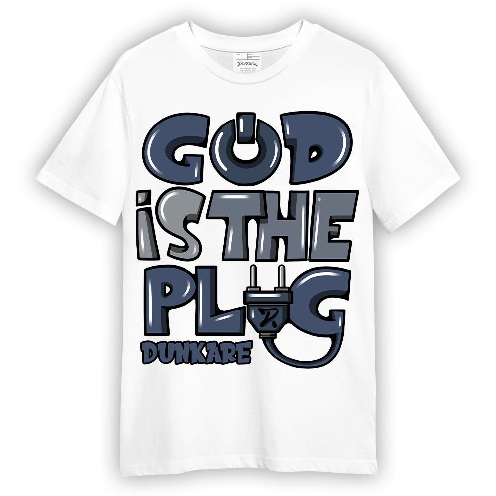 Shirt To Match Low Diffused Blue 11s T--  God Is The Power Cord Graffiti T-Shirt Unisex