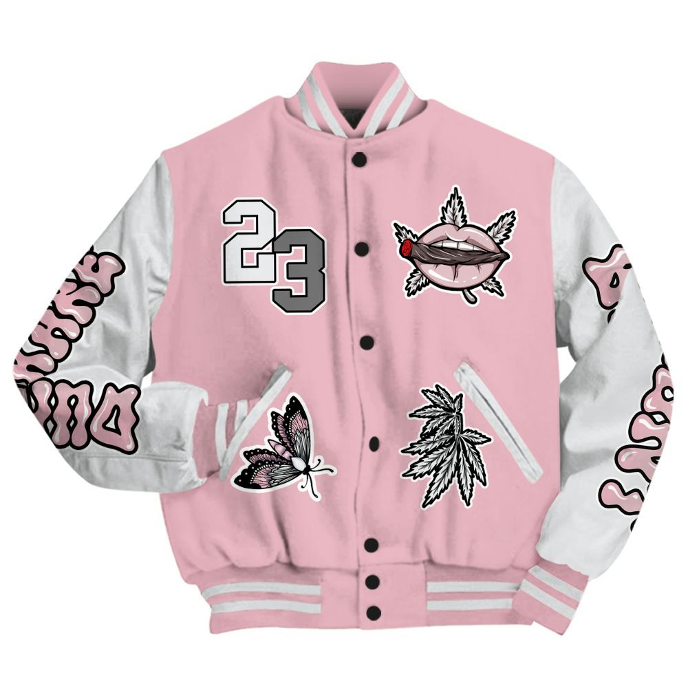 Varsity Jacket To Match Air Max DN Pink Foam - Bluntz Unique All Over Print