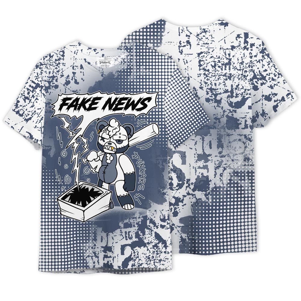 Shirt To Match Low Diffused Blue 11s - False News Hugz Graphics Shirt Unisex