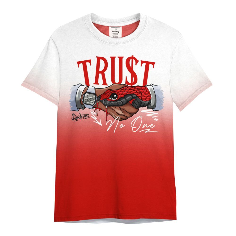 Shirt To Match Fire Red 6s - Snake Trust No One Drip All Over Print