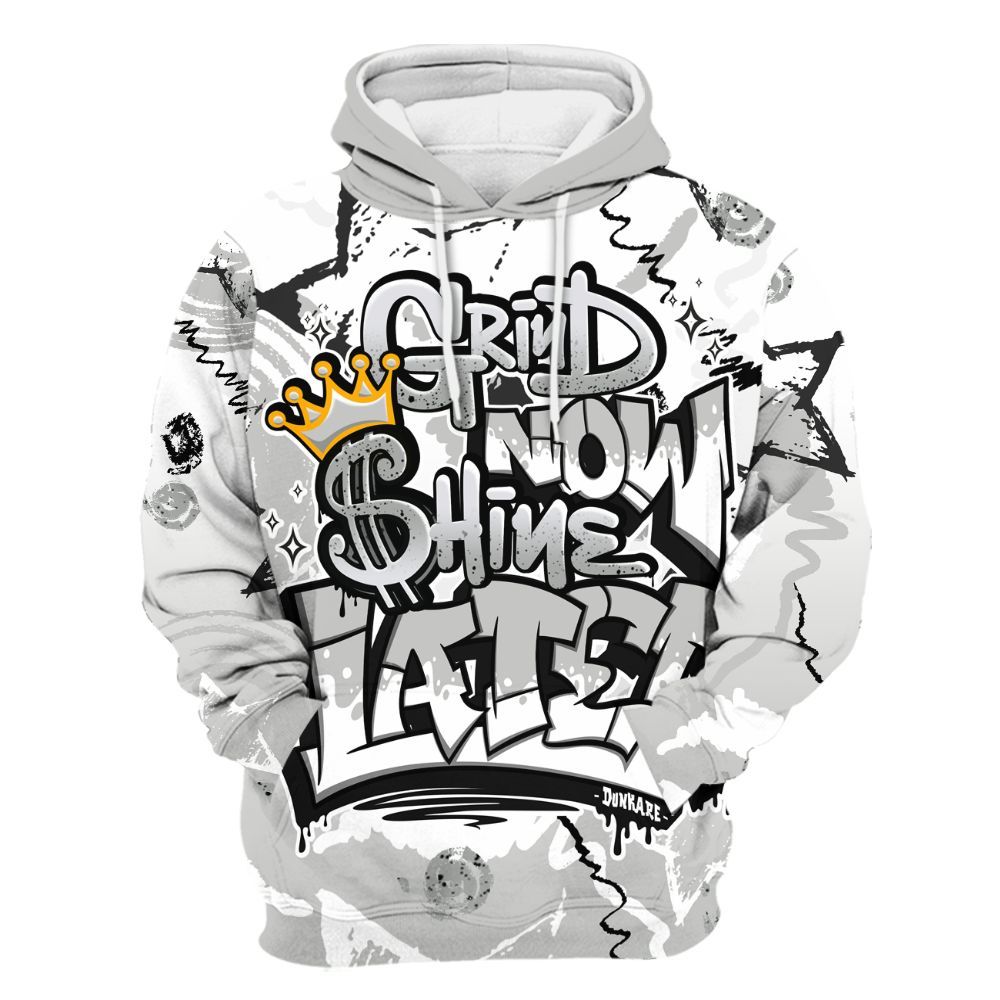 Hoodie To Match Retro White Oreo 4s - Grind Shine Later Drip All Over Print