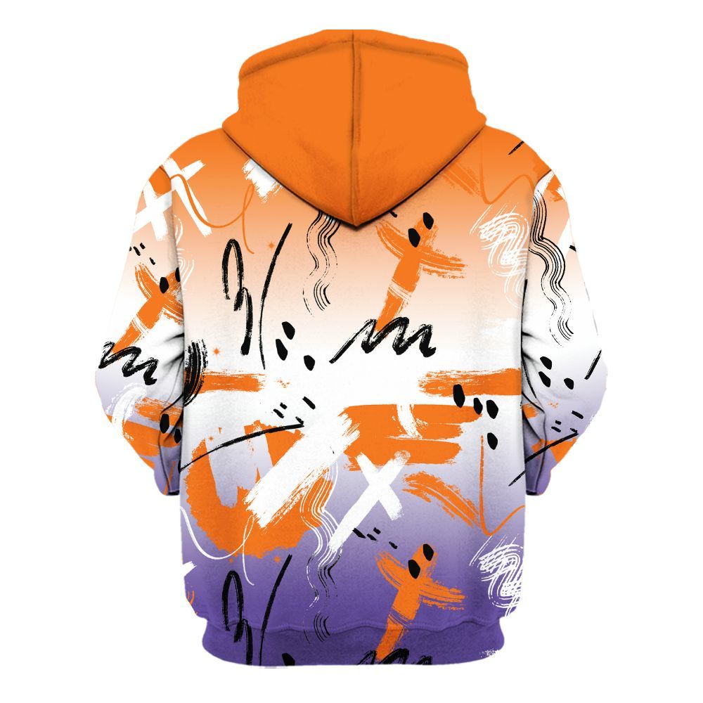 Hoodie To Match Air Max Waffle SP Voltage Purple - Money Hustle Grind Pray All Over Print