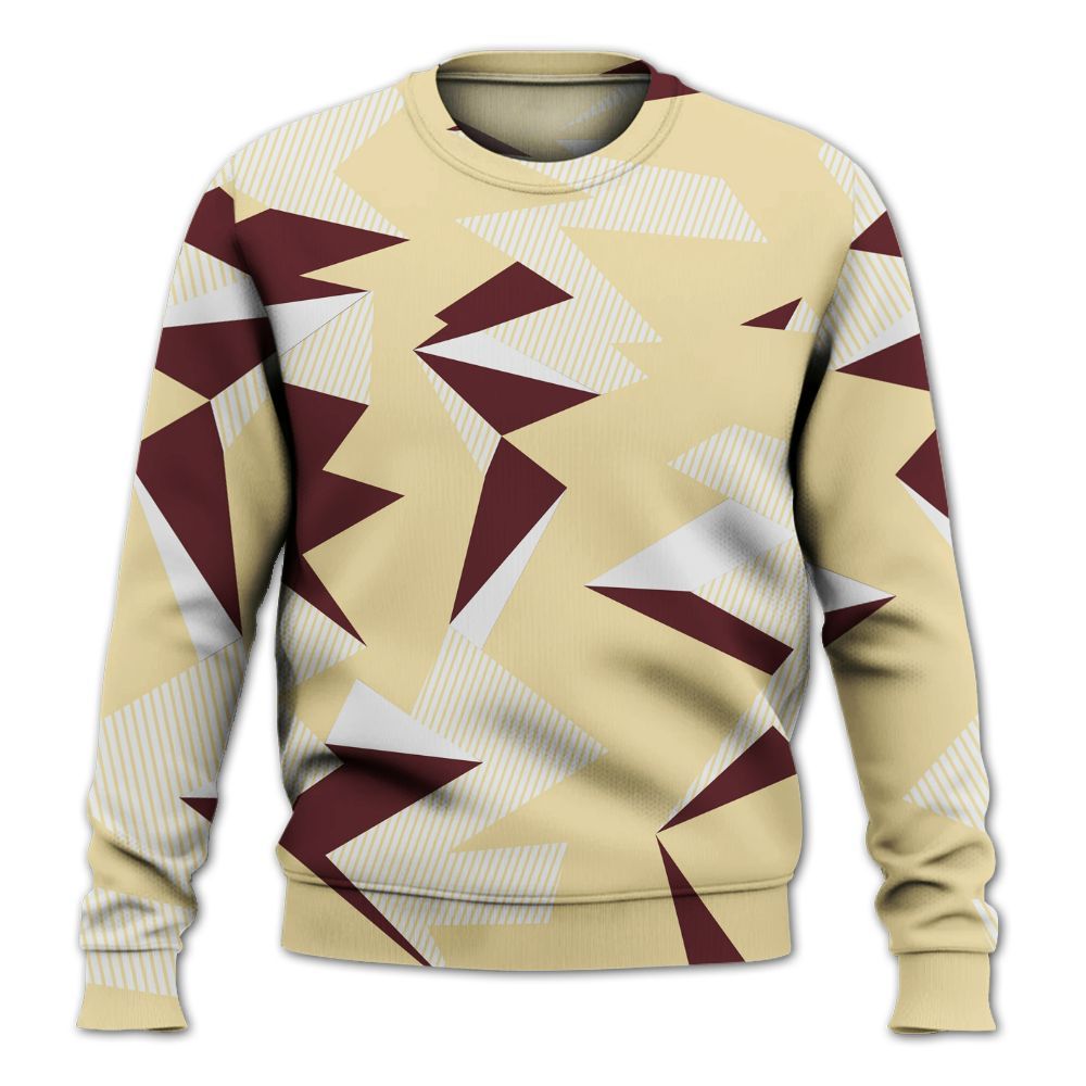 Sweatshirt To Match Women Phantom 12s - Geometric Camouflage Pattern All Over Print